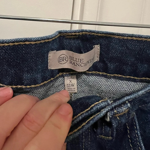 Blue Ranchewear Men’s Denim Dark Wash Jeans - Picture 2 of 4